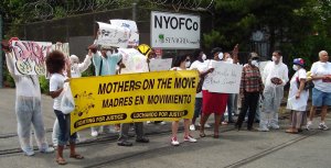 Mothers On the Move protest NYOFCo sludge processing plant (Feb. 2009)